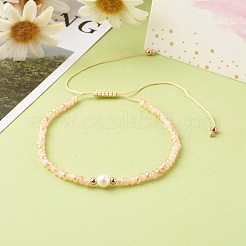 Adjustable Nylon Thread Braided Bead Bracelets&nbsp;BJEW-JB06456-01