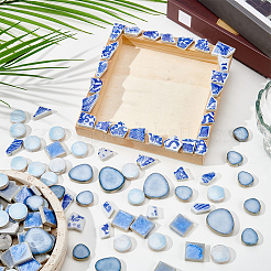 500G 4 Styles Handmade Porcelain Cabochons&nbsp;PORC-SP0001-25