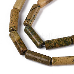 Natural Verdite Stone Beads Strands&nbsp;G-T141-71