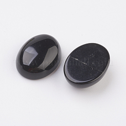 Natural Obsidian Flat Back Cabochons&nbsp;G-G741-30x40mm-20