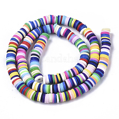 Handmade Polymer Clay Beads Strands&nbsp;sgCLAY-R089-6mm-079