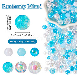 Transparent & Opaque Acrylic Bead&nbsp;LS-OACR-TAC0002-08C