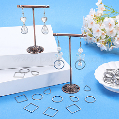 48Pcs 3 Styles 304 Stainless Steel Linking Ring&nbsp;STAS-BBC0005-29