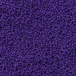 MIYUKIラウンドロカイユビーズ  日本製シードビーズ  15/0  （rr414)不透明コバルト  15/0  1.5mm  穴：0.7mm  約250000個/ポンド&nbsp;SEED-G009-RR0414