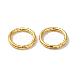 304ステンレススチールオープン丸カン  ラウンド  チェーンメイル織り用  18KGP本金メッキ  10x1.2mm  17ゲージ  内径：7.5mm&nbsp;STAS-K285-02M-G