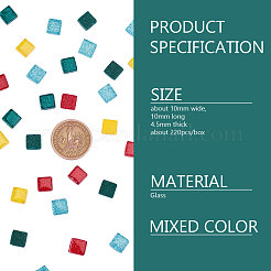 Glass Cabochons&nbsp;GLAA-WH0015-44A