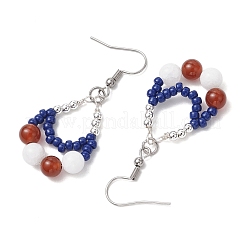 304 Stainless Steel Teardrop Dangle Earrings&nbsp;EJEW-MZ00462