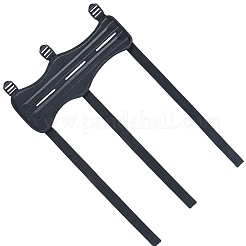 PUレザーアーチェリーアームガード2個  防護具  ブラック  367x221x6.5mm&nbsp;AJEW-CL0002-74