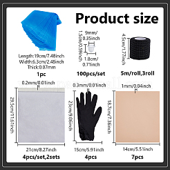 4Pcs Butyronitrile Water and Oil Proofing Gloves&nbsp;AJEW-GA0009-69