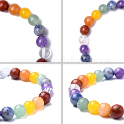 Mixed Gemstone Stretch Bracelets&nbsp;BJEW-Q667-04