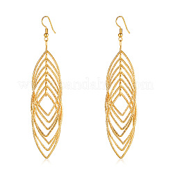 Fashionable Brass Hollow Horse Eye Tassel Dangle Earrings&nbsp;QI1983-2