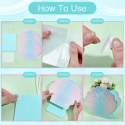 Holographic Paper Packing Bags with Handle&nbsp;CARB-WH0015-09