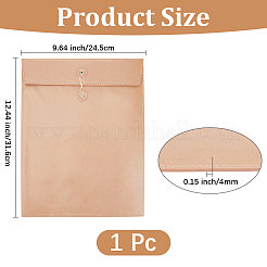 長方形のPUレザー会議ファイルバッグ  ファイルポケット  ペルー  245x316x4mm&nbsp;AJEW-WH20019-114B