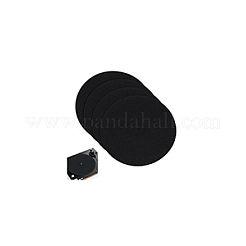 フェルトCDパッド  フラットラウンド  ブラック  185x3mm  穴：7.5mm&nbsp;AJEW-WH0348-357A-01