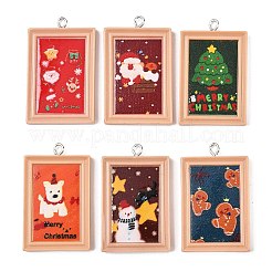 Christmas Opaque Resin Pendants&nbsp;RESI-I350-03