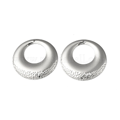 変色しない304ステンレススチールペンダント  ラウンドリングチャーム  ステンレス鋼色  32x2mm  穴：1.4mm&nbsp;STAS-C066-20P