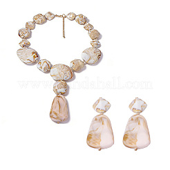 Resin Stud Dangle Earrings for Women&nbsp;WG13923-02