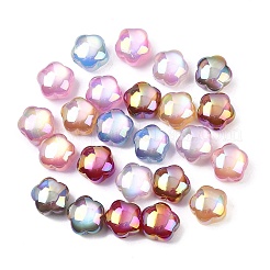 透明樹脂UV反応性ビーズ  色が変わるビーズ  花  ミックスカラー  15x15.5x10.5mm  穴：2mm&nbsp;RESI-P046-11A-M