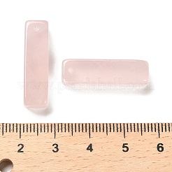 天然石ローズクォーツペンダント  直方体のチャーム  24.5~25x6.5~7x6.5~7mm  穴：1.5mm&nbsp;LS-G-L593-01A