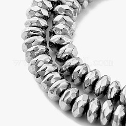 Electroplate Non-magnetic Synthetic Hematite Beads Strands&nbsp;X-G-J160-D-01