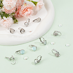 50Pcs 304 Stainless Steel Leverback Earring Findings&nbsp;DIY-UN0055-97