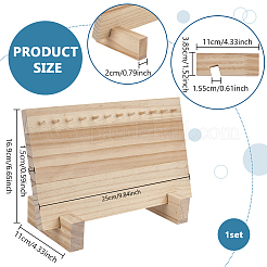 Wood Jewelry Displays Stands&nbsp;ODIS-WH0030-181