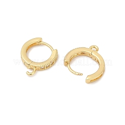 Brass Huggie Hoop Earring Findings&nbsp;KK-L152-20G