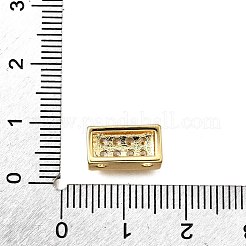 Brass Micro Pave Clear Cubic Zirconia Multi-Strand Links&nbsp;KK-B136-19G