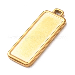 304 Stainless Steel Pendant Cabochon Settings&nbsp;STAS-Z204-04G-03
