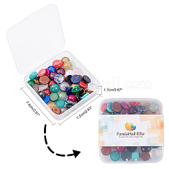 Natural & Synthetic Gemstone Cabochons&nbsp;G-PH0034-39-WH