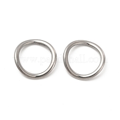 変色しない304ステンレススチール製リンクリング  ツイストラウンドリング  ステンレス鋼色  15.5x2mm  内径：11.5mm&nbsp;STAS-F283-01P