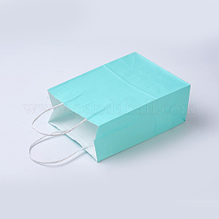Pure Color Kraft Paper Bags&nbsp;AJEW-G020-D-14