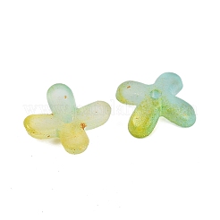 Metal Enlaced Acrylic Bead Caps&nbsp;OACR-G044-01E