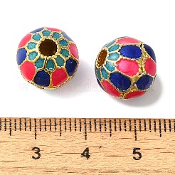 Rack Plating Brass Enamel Beads&nbsp;KK-P276-23A-G