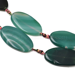 Natural Banded Agate Beads Strands&nbsp;G-F825-H01-02B
