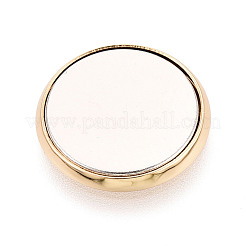 真鍮製磁気ブローチピンコンバーター  フラットラウンド  ゴールドカラー  16x5.5mm  穴：1.2mm&nbsp;FIND-N013-01B-G
