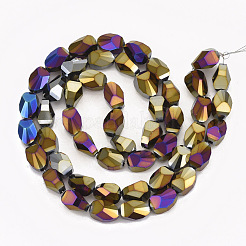 Electroplate Glass Beads Strands&nbsp;EGLA-S176-01-A01