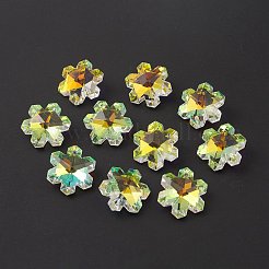 Electroplate Transparent Glass Pendants&nbsp;GLAA-A008-05C