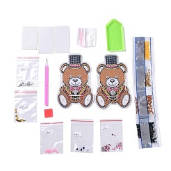 5D DIY Bear Pattern Animal Diamond Painting Pencil Cup Holder Ornaments Kits&nbsp;DIY-C020-06