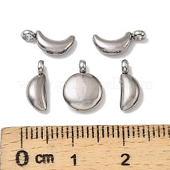 5Pcs 304 Stainless Steel Charms&nbsp;STAS-M017-14P