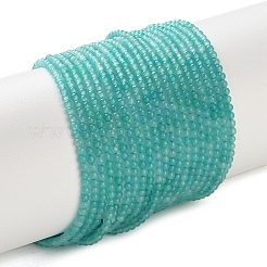 天然石アマゾナイトビーズ連売り  ラウンド  スムーズ  グレードAA  2mm  穴：0.5mm  約197個/連  15.51''（39.4センチメートル）&nbsp;G-Z150-B01-2mm