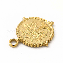 304 Stainless Steel Pendants&nbsp;STAS-M305-13G