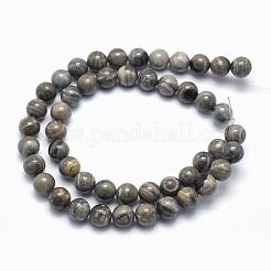 天然のクォーツラウンドビーズ連売り  8mm  穴：1mm  約48個/連  15.35インチ&nbsp;G-K103-8mm