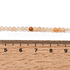 Natural Yellow Rabbit Hair Rutilated Quartz Beads Strands&nbsp;GG-CBA4808-F01-01