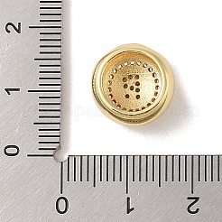 Rack Plating Brass & Cubic Zirconia Pendants&nbsp;KK-Z047-07G-R-RS