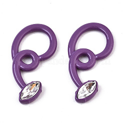 Spray Painted Alloy Pendants&nbsp;PALLOY-S132-225-RS
