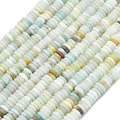 Frosted Natural Flower Amazonite Beads Strands&nbsp;G-K389-C29-01