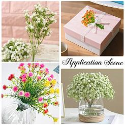 Plastic Artificial Flower&nbsp;AJEW-SP0004-74B