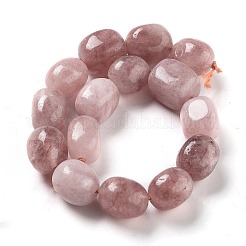 天然石マレーシアジェイドビーズ連売り  オーバル  染め  ロージーブラウン  11~13x9~10x8.5~10mm  穴：1mm  約16個/連  7.28~7.48インチ（18.5~19cm）&nbsp;G-P528-N07-01