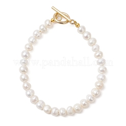 Natural Cultured Freshwater Pearl Beaded Bracelets for Women&nbsp;BJEW-JB13319-01